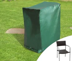BellaCasa Garten-Abdeckhülle für Stapelstühle mit Armlehnen