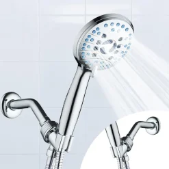 Keine Körperpflege & Hygiene|Reinigung-Aquacare Duschkopf Set mit Schlauch & Wandhalterung