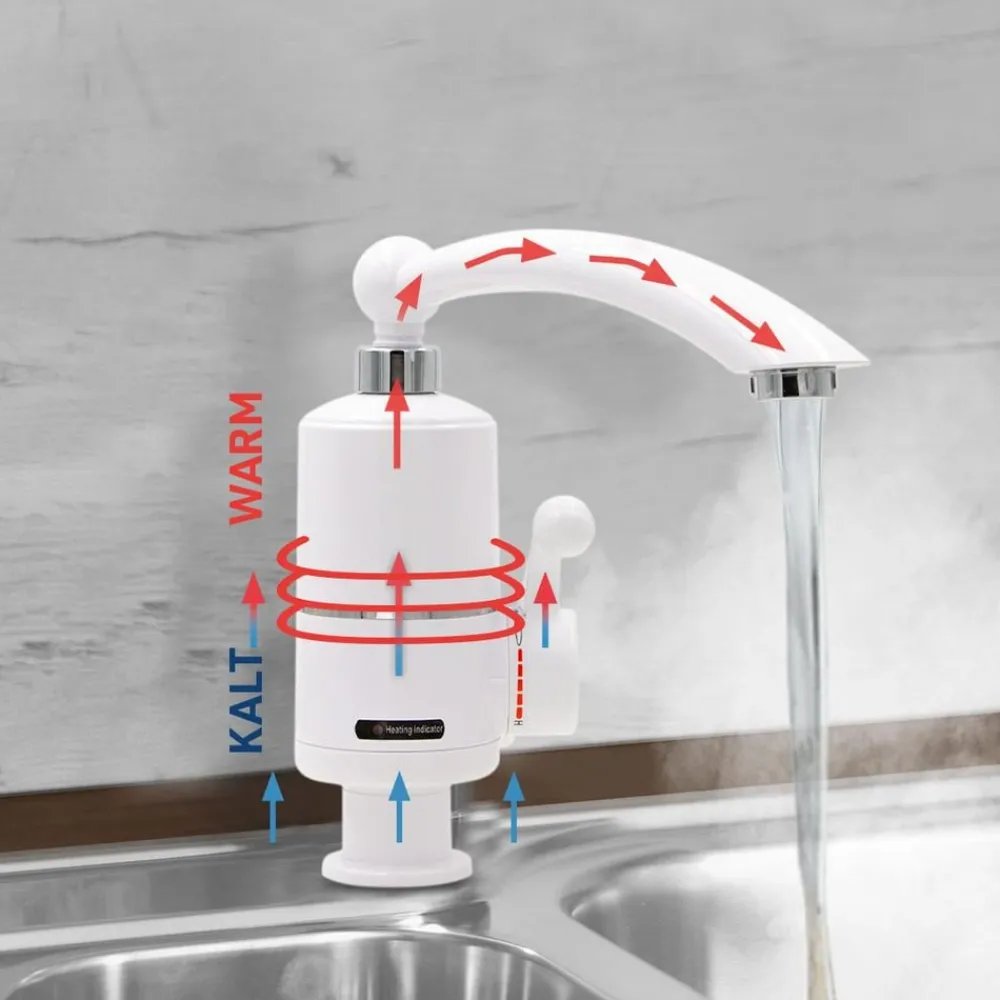 Aquadon Smarte Haushaltshelfer|Heizen-SmartHeater Compact Wasserhahn mit integriertem Durchlauferhitzer