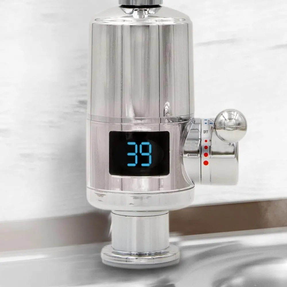 Aquadon Smarte Haushaltshelfer|Heizen-SmartHeater Fix-Head Wasserhahn mit integriertem Durchlauferhitzer