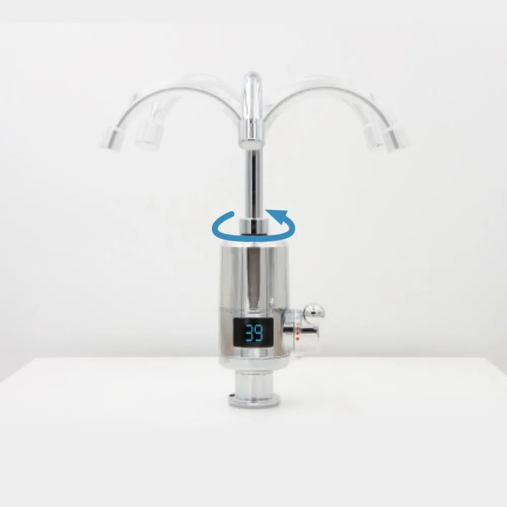 Aquadon Smarte Haushaltshelfer|Heizen-SmartHeater Fix-Head Wasserhahn mit integriertem Durchlauferhitzer