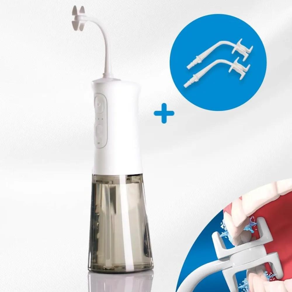 CorpCare Körperpflege & Hygiene-MiracleSmile elektrische Munddusche inkl. 2 H-förmige Reinigungsaufsätze
