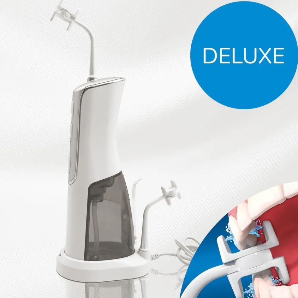 CorpCare Körperpflege & Hygiene-MiracleSmile elektrische Munddusche Deluxe inkl. Akku & Ladestation
