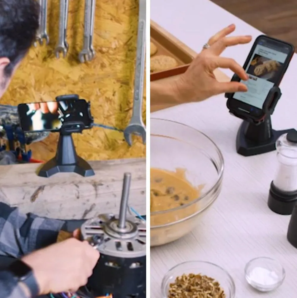 Mediashop.tv Clevere Alltagshelfer|Smarte Haushaltshelfer-Desk Call flexible Handyhalterung