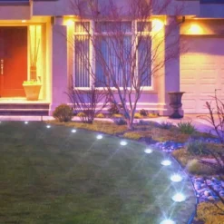 Keine Garten-Disk Lights Solarleuchte 4er Set / 4er Set