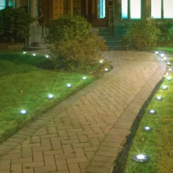 Keine Garten-Disk Lights Solarleuchte 4er Set / 4er Set