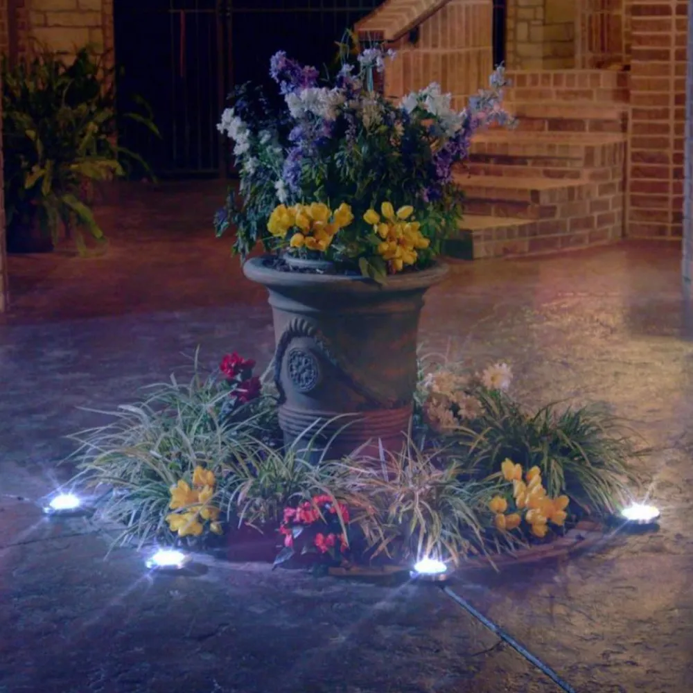 Keine Beleuchtung|Garten-Disk Lights Solarleuchte 8er Set