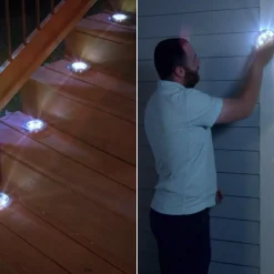 Keine Beleuchtung|Garten-Disk Lights Solarleuchte 8er Set