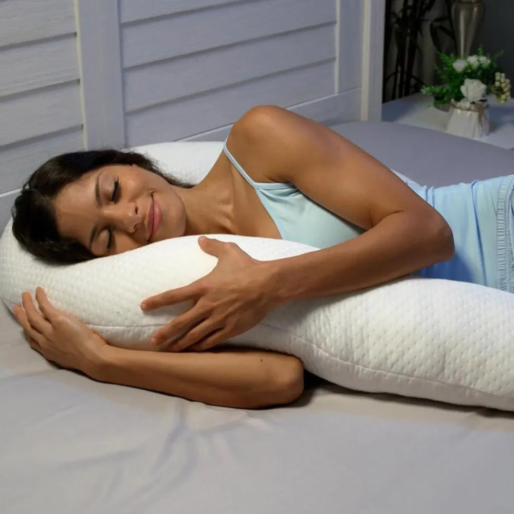 Dreamolino Mehr Komfort Im Alltag|Kissen & Polster-SwanPillow ergonomisches Seitenschläferkissen inkl. Kissenbezug