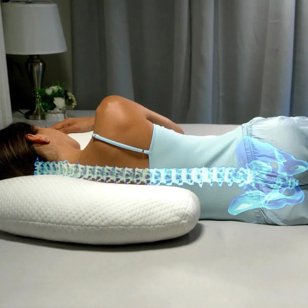 Dreamolino Mehr Komfort Im Alltag|Kissen & Polster-SwanPillow ergonomisches Seitenschläferkissen inkl. Kissenbezug