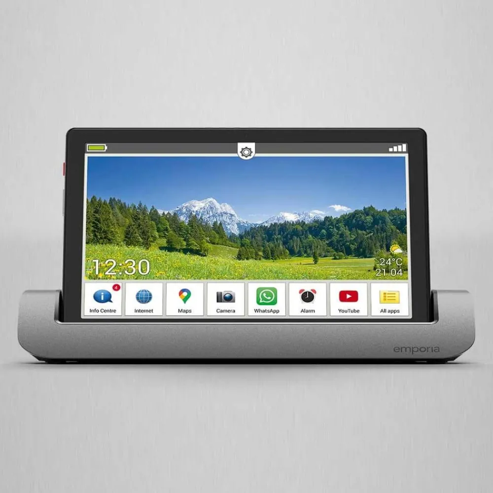 Keine Clevere Alltagshelfer|Spiel & Spaß-emporia Tablet 10.1 Zoll inkl. Ladeschale mit Wandhalterung