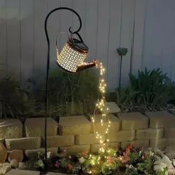 Keine Beleuchtung|Garten-Giesskanne mit Lichterkette