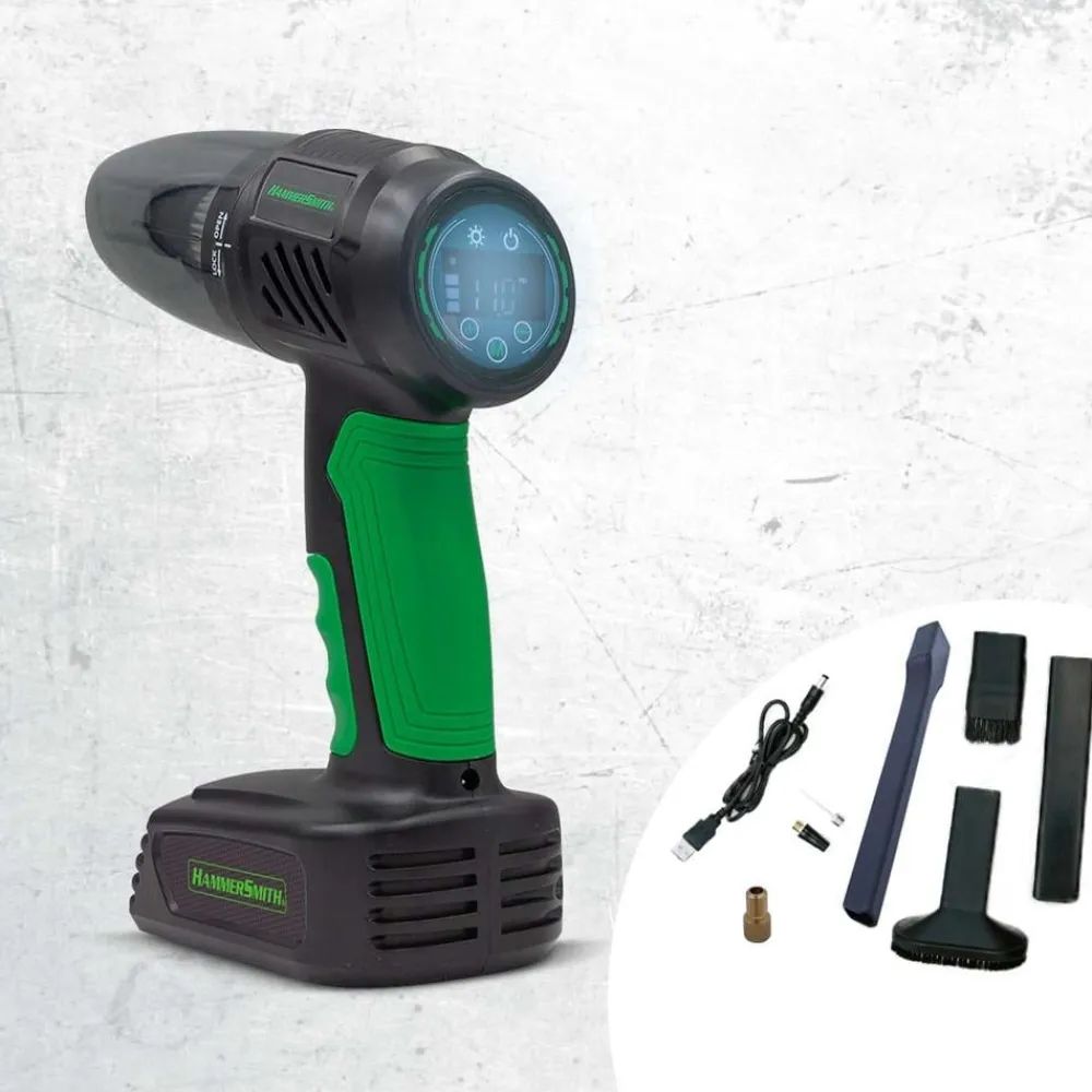 Hammersmith Clevere Alltagshelfer|Auto-AirStorm Akku Handstaubsauger & Luftkompressor inkl. Zubehör GRATIS