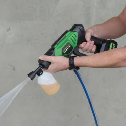 Hammersmith Garten|Reinigung-HydroBlast Pro Autowaschpistole 2in1 Vorteil-Set inkl. Zusatzakku 2600mAh