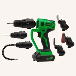 Hammersmith Heimwerken|Heimwerken-MultiTool Akku Multifunktionswerkzeug inkl. Multifunktionsset GRATIS