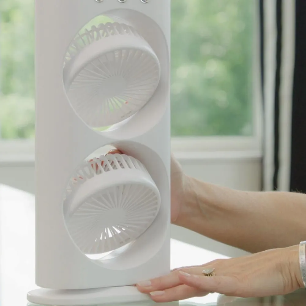 Livington Luftkühler-AquaBreeze Dual-Nebel-Ventilator