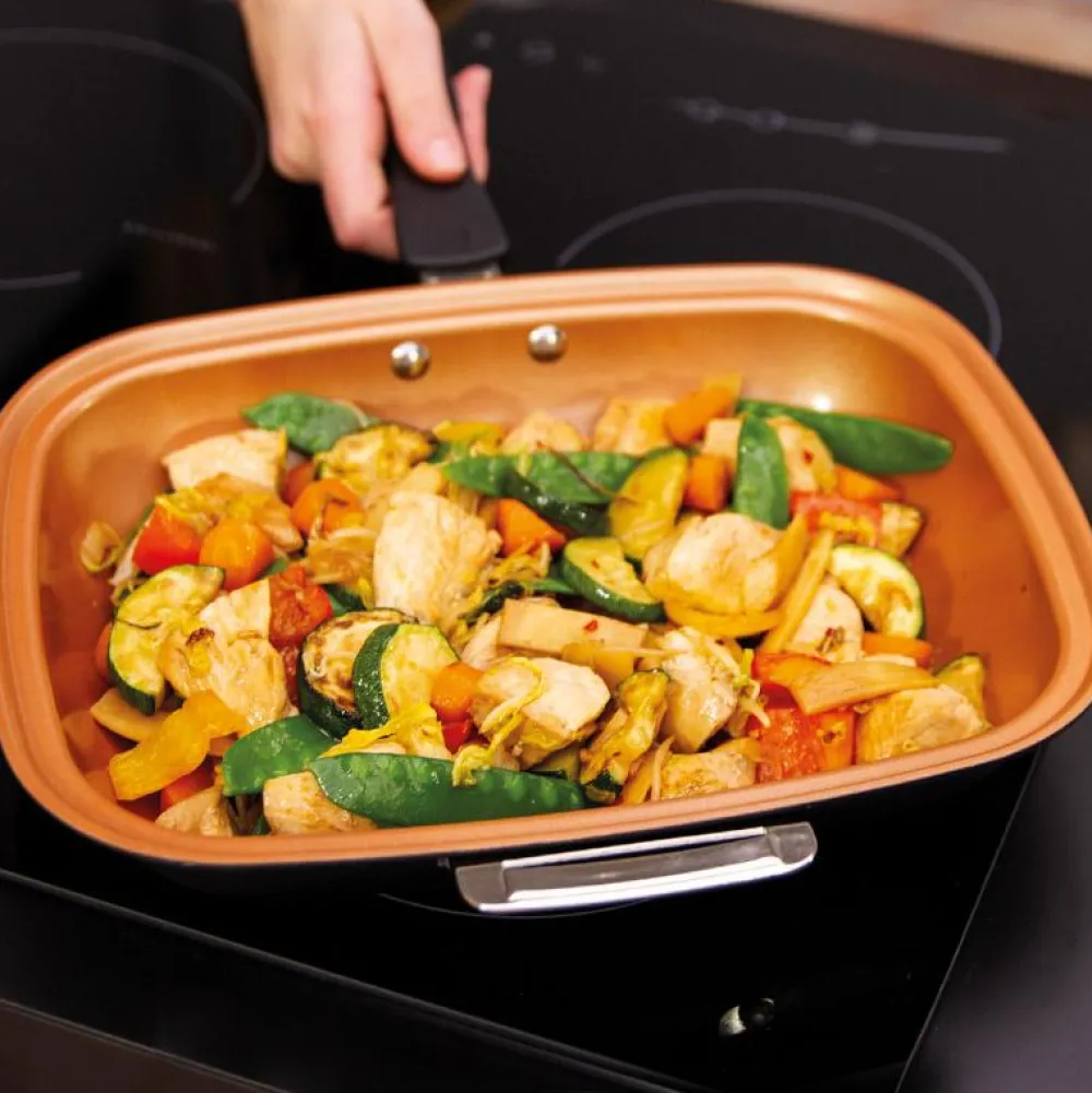 Livington Pfannen & Töpfe-Black Doubletta Wendepfanne inkl. Rezeptheft