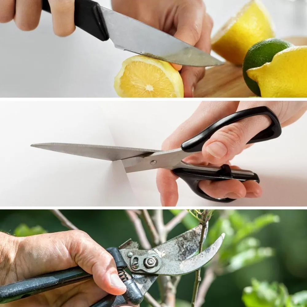 Livington Smarte Haushaltshelfer|Küchenhelfer & Kochzubehör-BladeStar 3in1 Messerschärfer 1+1 GRATIS
