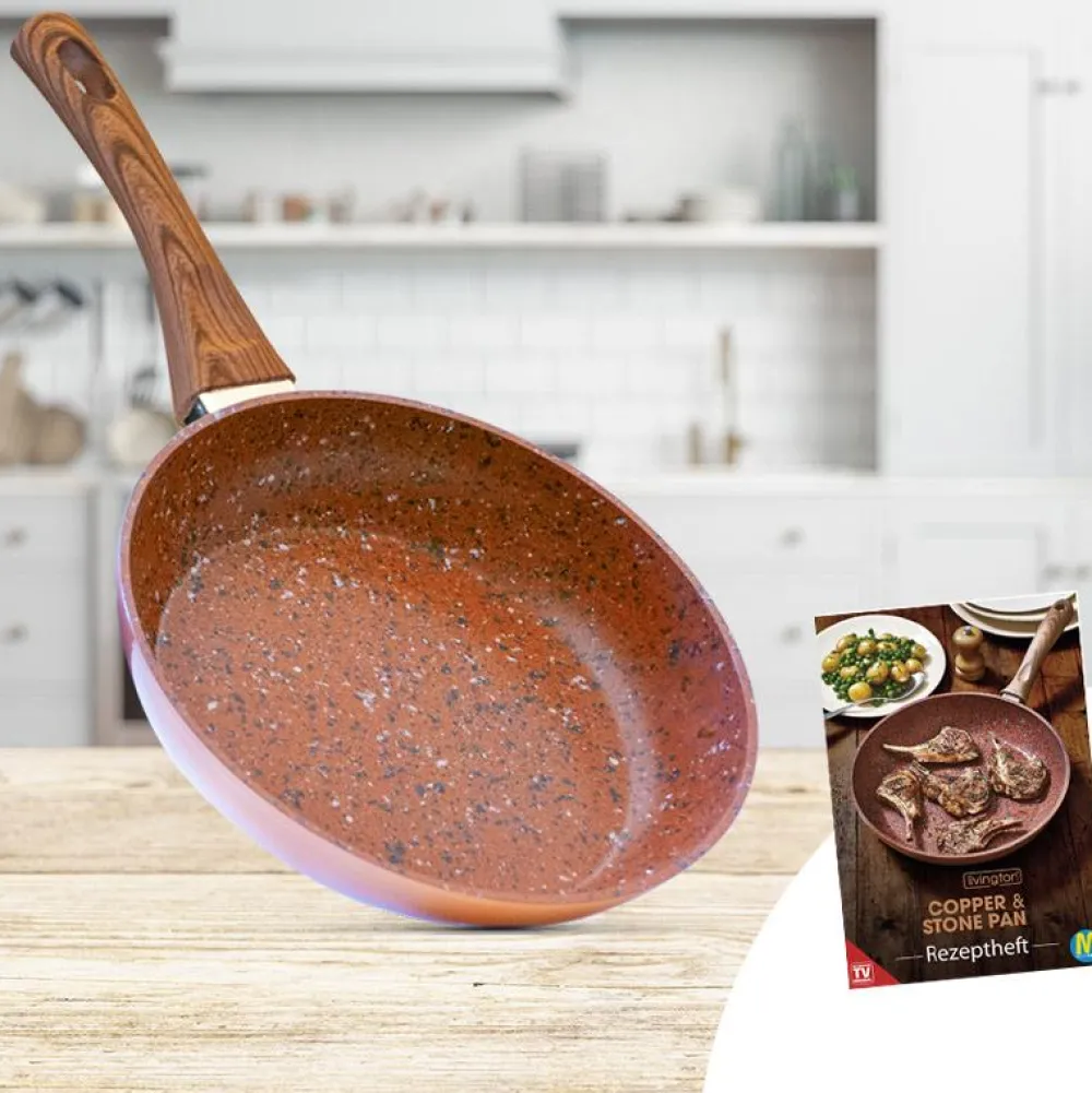 Livington Pfannen & Töpfe-Copper & Stone Pan Pfanne mit Antihaftbeschichtung