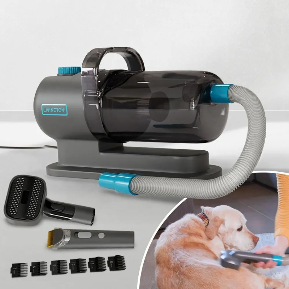 Livington Tierwelt-FurVac Pro Tierhaarsauger Komplettset inkl. Trimmer