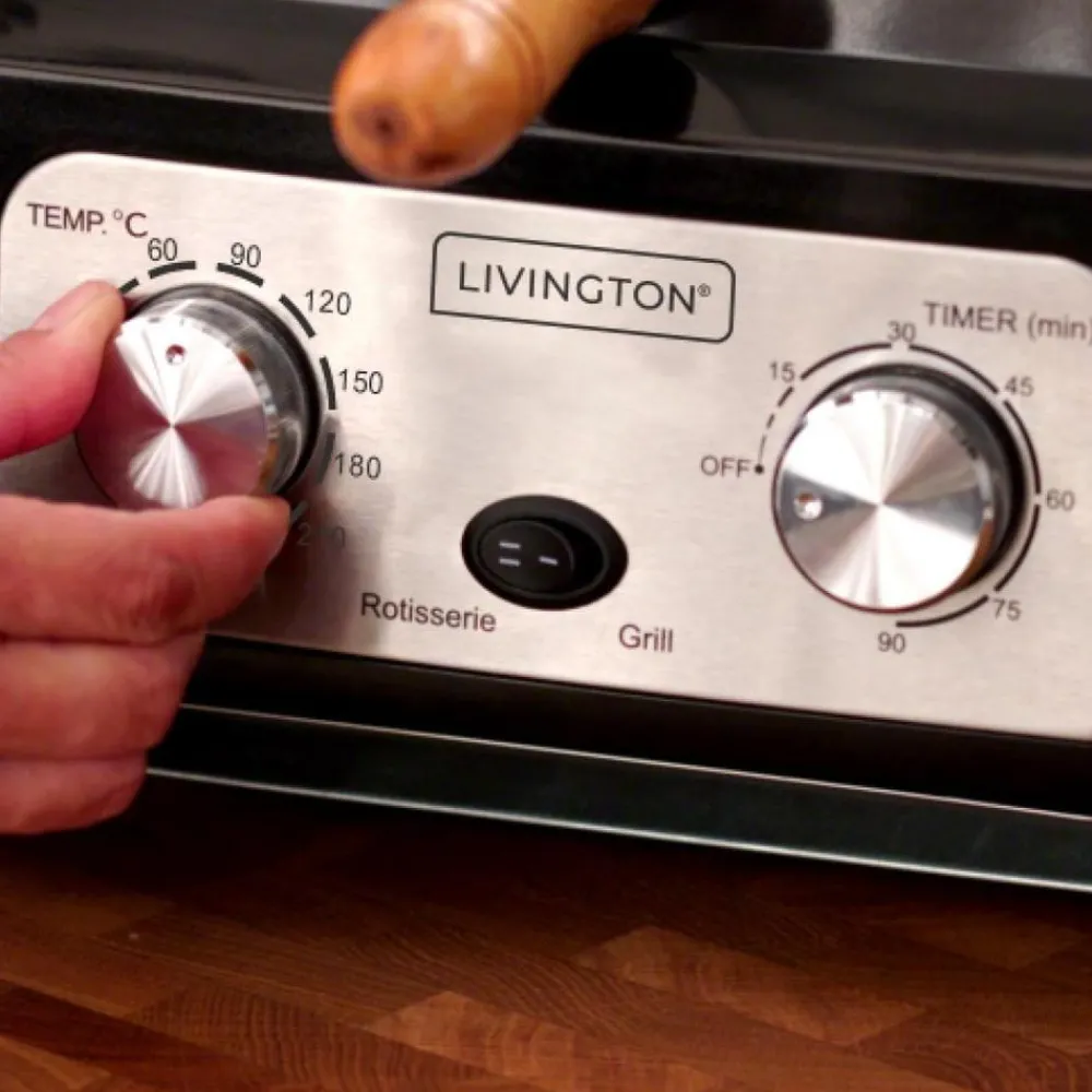 Livington Küchengeräte-Rotisserie Chef Tischgrill inkl. Zubehör GRATIS