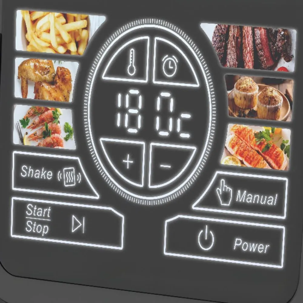 Livington Küchengeräte-Smart MultiFryer Heißluftfritteuse mit SmartSensor-Technologie