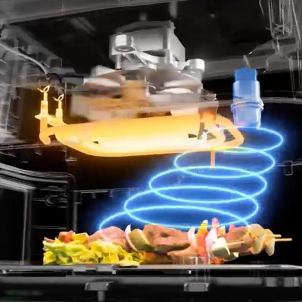 Livington Küchengeräte-Smart MultiFryer Heißluftfritteuse mit SmartSensor-Technologie