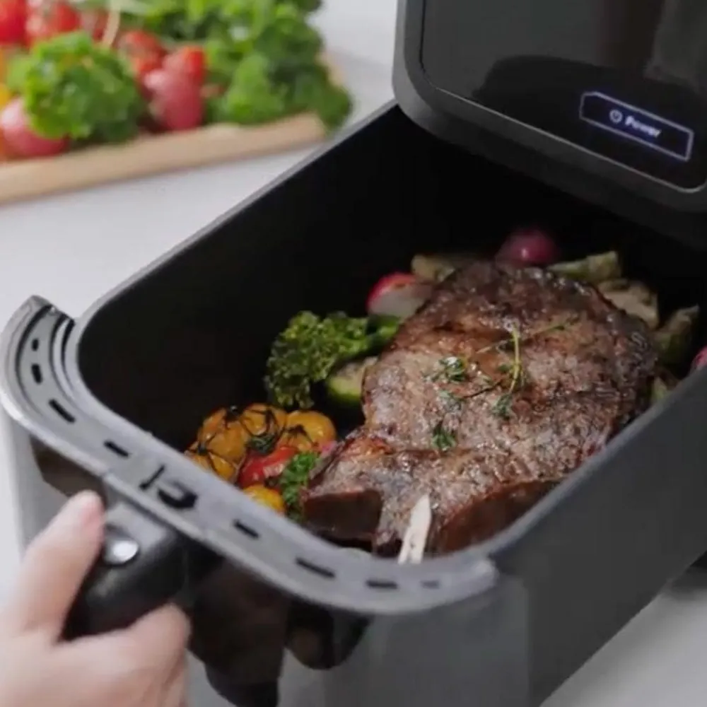 Livington Küchengeräte-Smart MultiFryer Heißluftfritteuse mit SmartSensor-Technologie