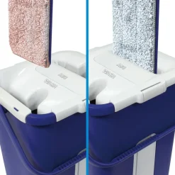 Livington Reinigung-Touchless Mop Bodenwischer mit Auswringfunktion inkl. Mikrofaser-Pad