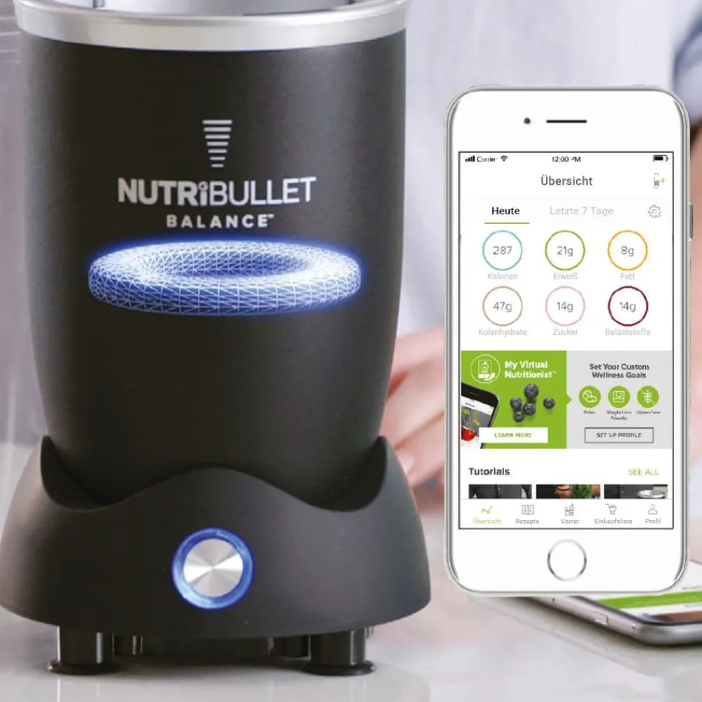 NutriBullet Küchenhelfer & Kochzubehör|Küchengeräte-® Balance Standmixer / schwarz