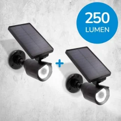 Panta Smarte Haushaltshelfer|Beleuchtung-Safe Light Solar LED Außenleuchte 250 Lumen 1+1 GRATIS