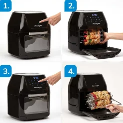 PowerXL Küchengeräte-Air Fryer Multi-Function Deluxe 9in1 Heißluftfritteuse