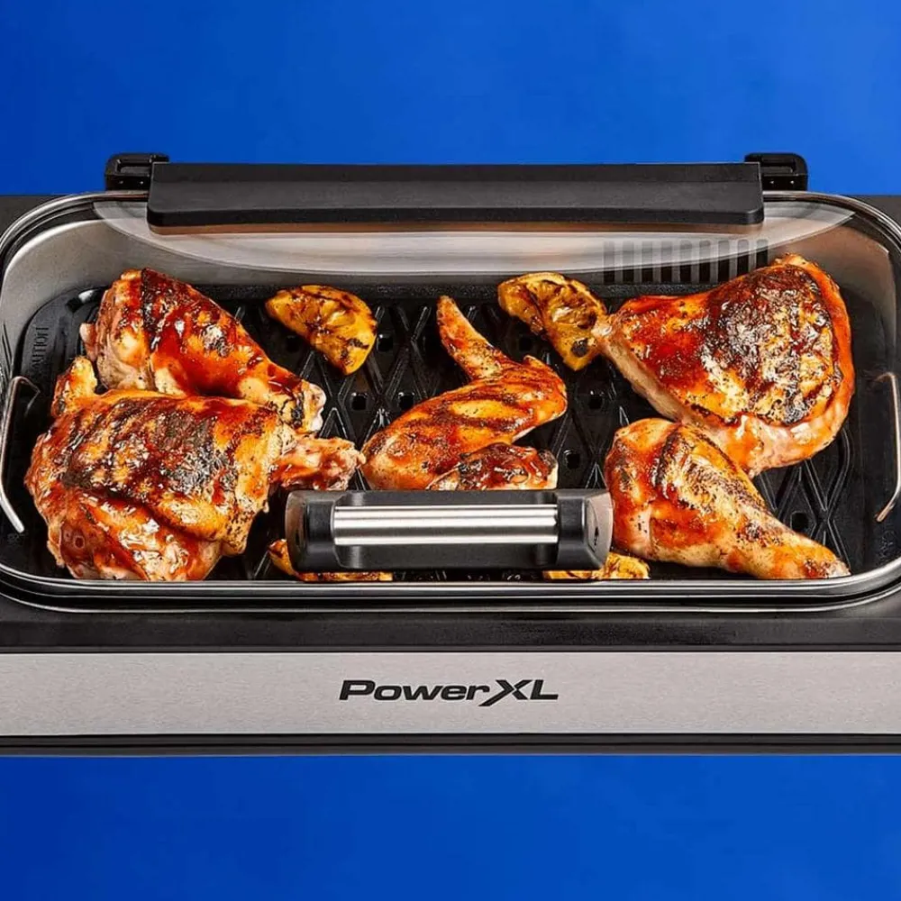 PowerXL Küchengeräte-Smokeless Grill Elite 2in1-Indoorgrill mit integriertem Rauchabzug