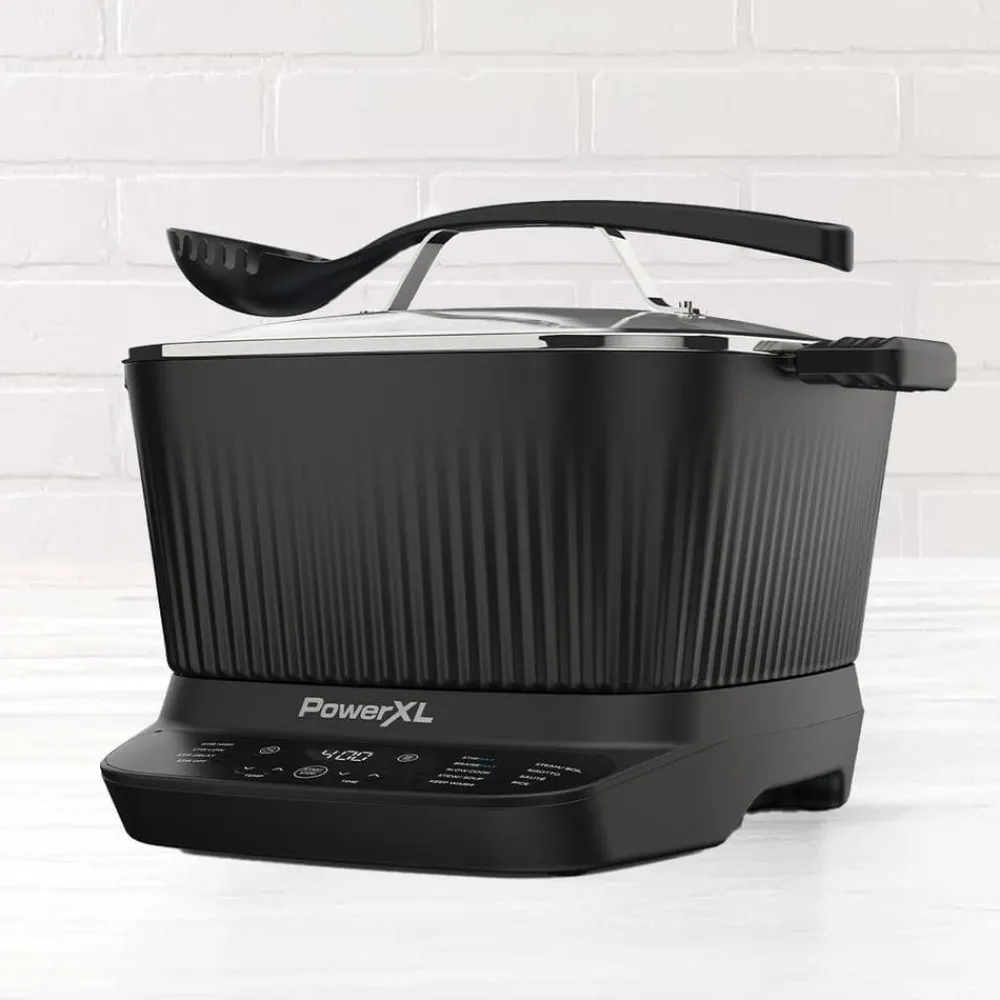 PowerXL Küchengeräte-StirMax 9in1 MultiCooker Multikocher mit automatischem Rühreinsatz