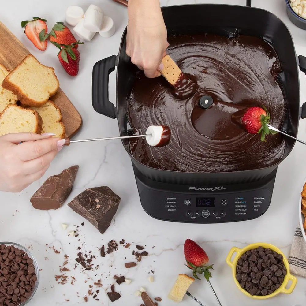 PowerXL Küchengeräte-StirMax 9in1 MultiCooker Multikocher mit automatischem Rühreinsatz