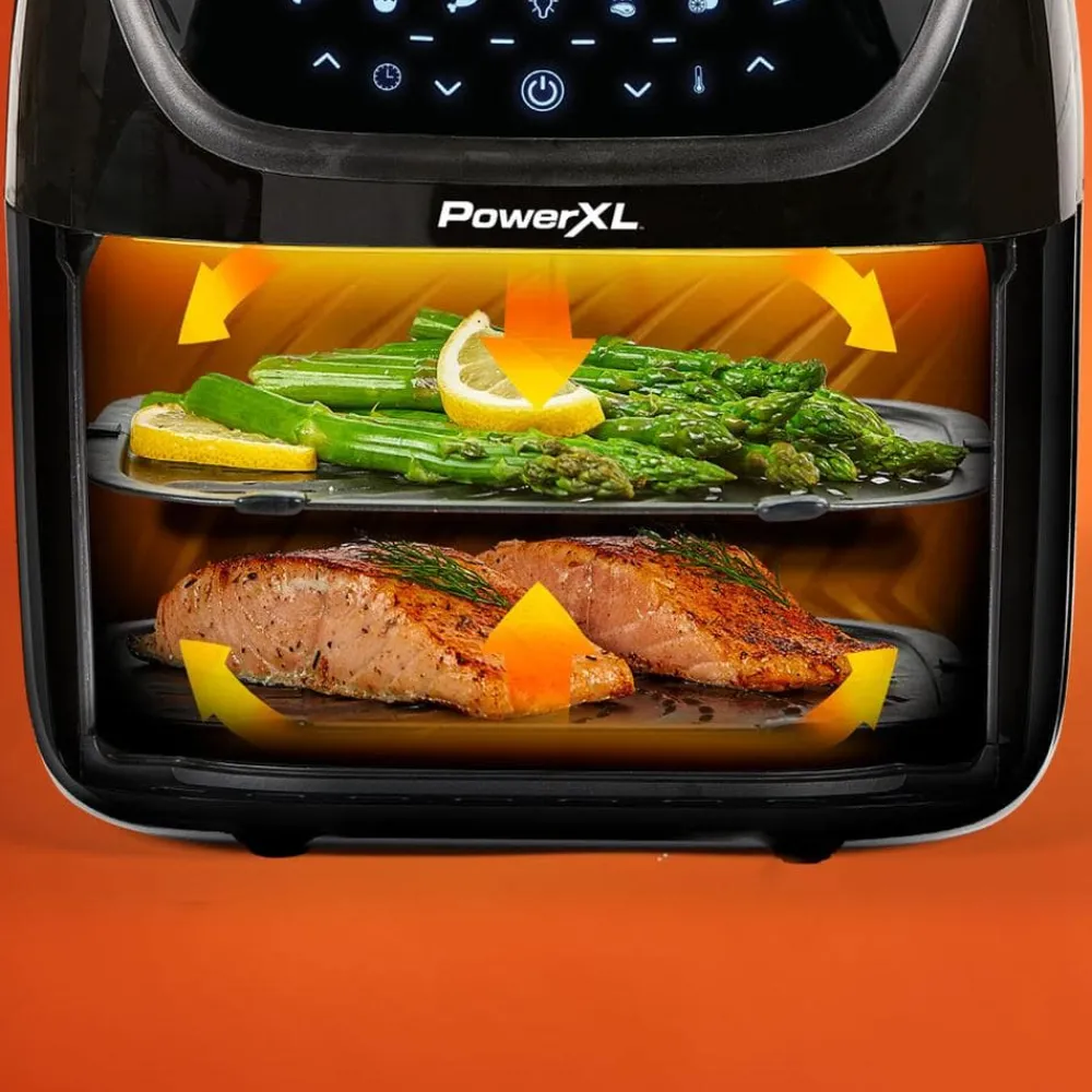 PowerXL Küchengeräte-Vortex PRO AirFryer 7in1 Heißluftfritteuse mit Sichtfenster