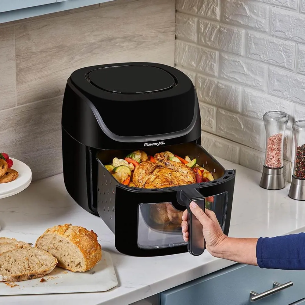 PowerXL Küchengeräte-Vortex PRO AirFryer 7in1 Heißluftfritteuse mit Sichtfenster