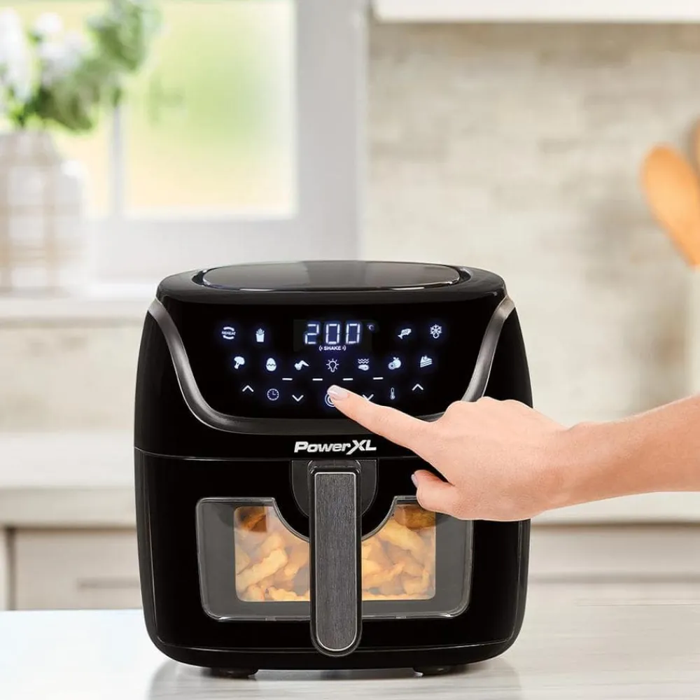 PowerXL Küchengeräte-Vortex PRO AirFryer 7in1 Heißluftfritteuse mit Sichtfenster