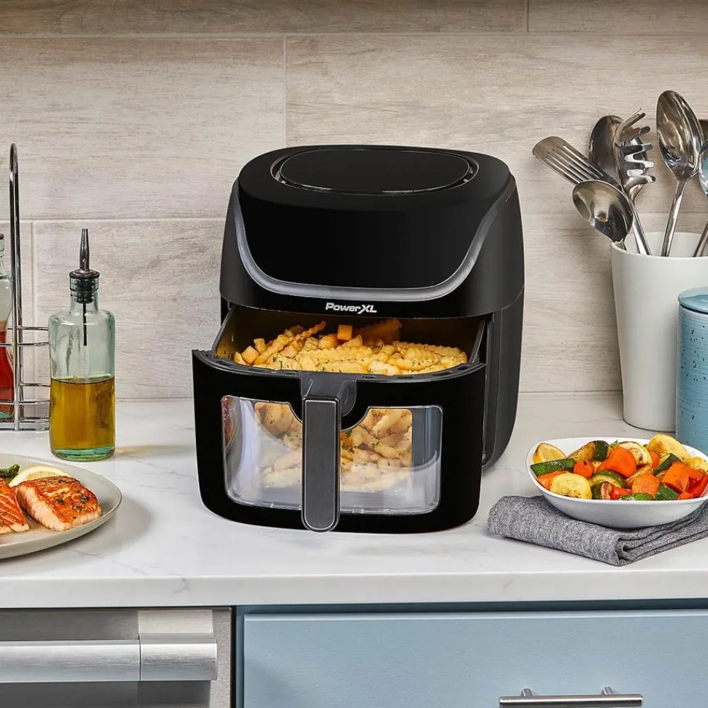 PowerXL Küchengeräte-Vortex PRO AirFryer 7in1 Heißluftfritteuse mit Sichtfenster