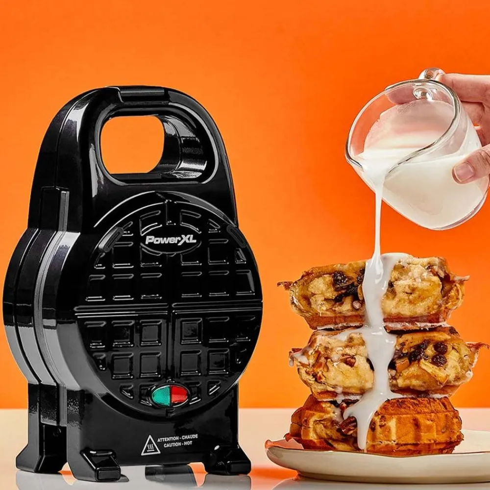 PowerXL Küchengeräte-Waffle Star Waffeleisen 13cm 2er Spar-Set inkl. Rezeptheft GRATIS