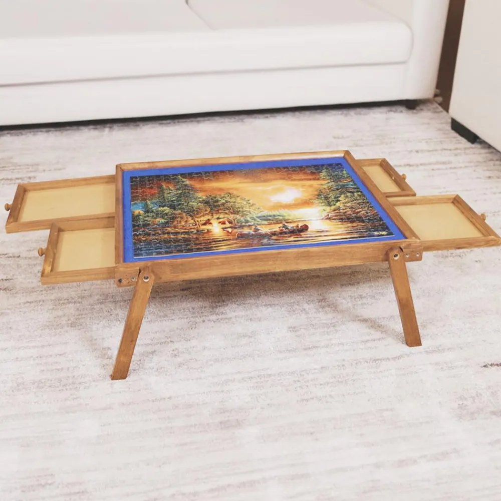Keine Spiel & Spaß-Puzzable Puzzletisch mit Schublade 500 Teile inkl. LED-Lampe