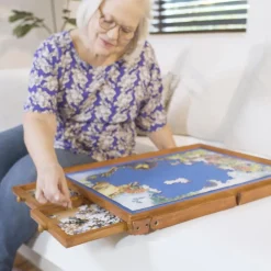Keine Spiel & Spaß-Puzzable Puzzletisch mit Schublade 500 Teile inkl. LED-Lampe