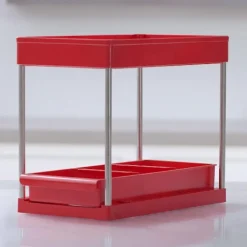 Keine Clevere Alltagshelfer|Smarte Haushaltshelfer-Ruby Rolling Rack Organizer ausziehbares Regal