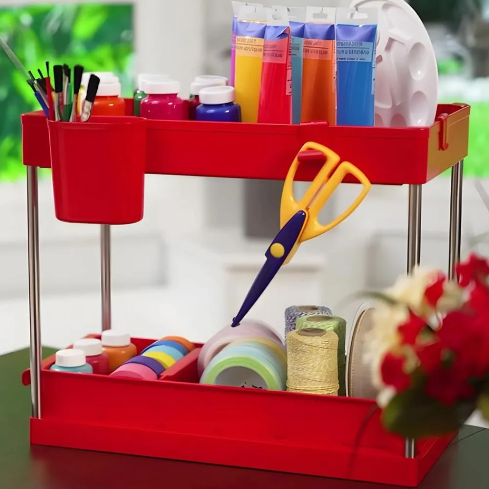 Keine Clevere Alltagshelfer|Smarte Haushaltshelfer-Ruby Rolling Rack Organizer ausziehbares Regal