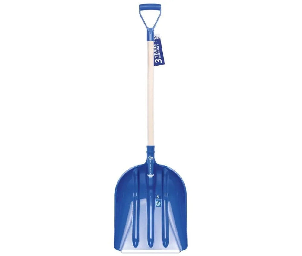 Sonstiges Clevere Alltagshelfer|Garten-Schneeschaufel mit Holzstiel blau