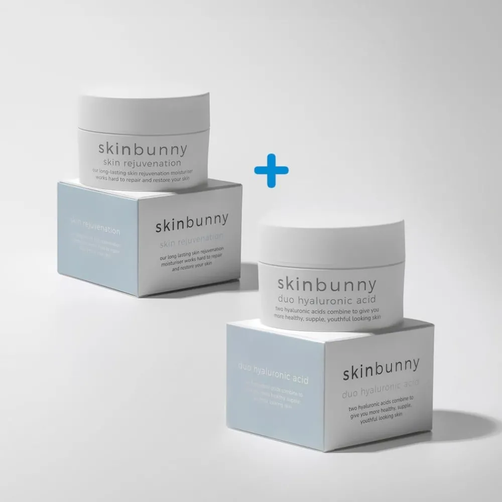 Sonstiges Körperpflege & Hygiene|Kosmetik-Skinbunny Hyaluron Tagescreme 30 ml + revitalisierende Nachtcreme 30 ml
