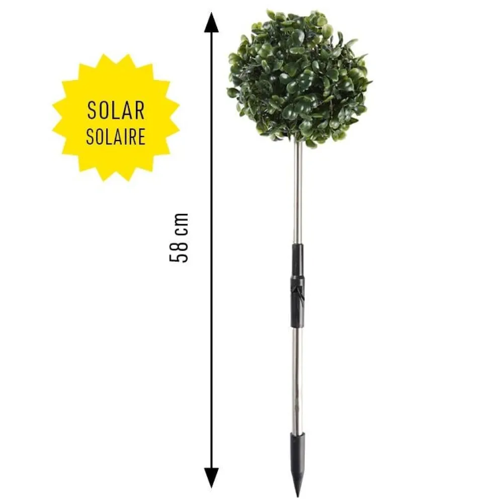 Sonstiges Beleuchtung|Garten-Solar-Buchsbaum 3er-Set