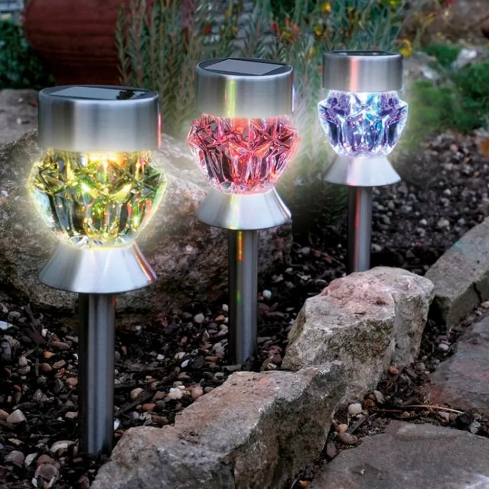 Sonstiges Beleuchtung|Garten-Solar-LED-Steckleuchten Mandala 3er-Set