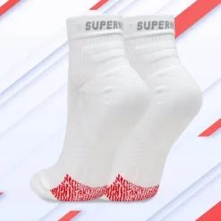 Keine Textil|Gesundheit & Wohlbefinden-SuperNeuro Athletic Mini Crew Socken weiß
