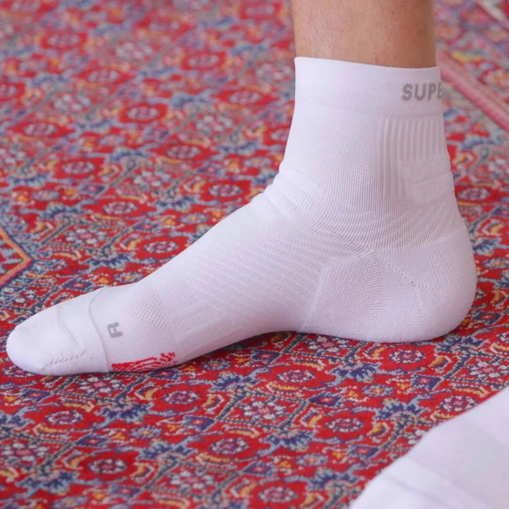 Keine Textil|Gesundheit & Wohlbefinden-SuperNeuro Athletic No Show Socken weiß